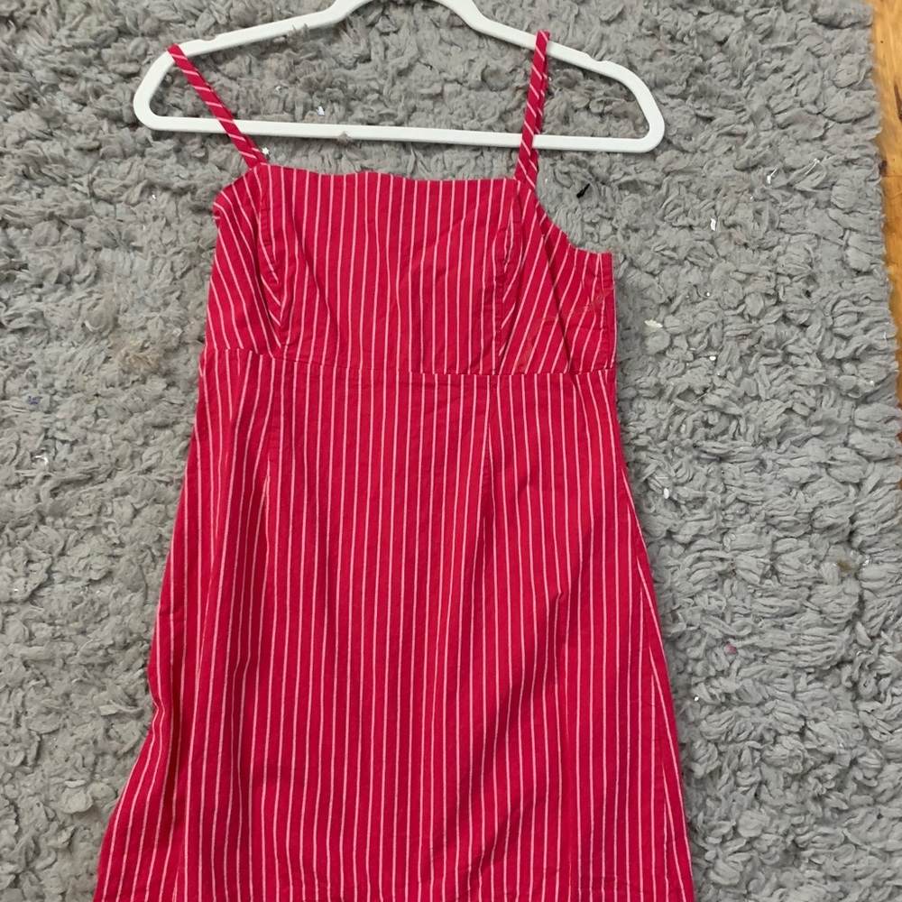Kendall and Kylie red striped dress
